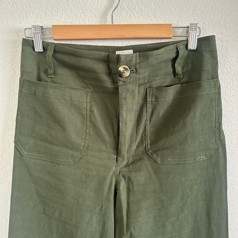 Maeve Army/olive Green Trousers from Anthropologie - Picture 3 of 4